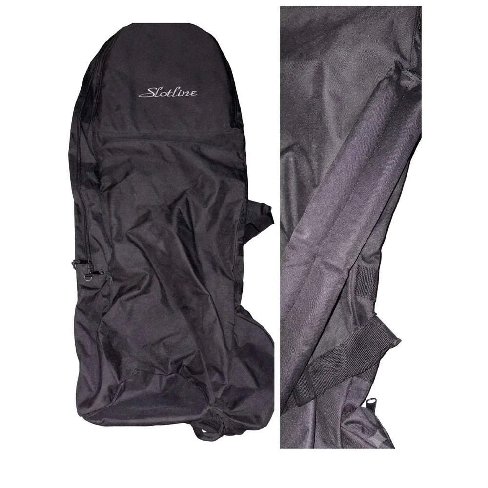 Slotline Golf Travel Bag Cover Black Nylon Soft Padded Handle Shoulder Strap